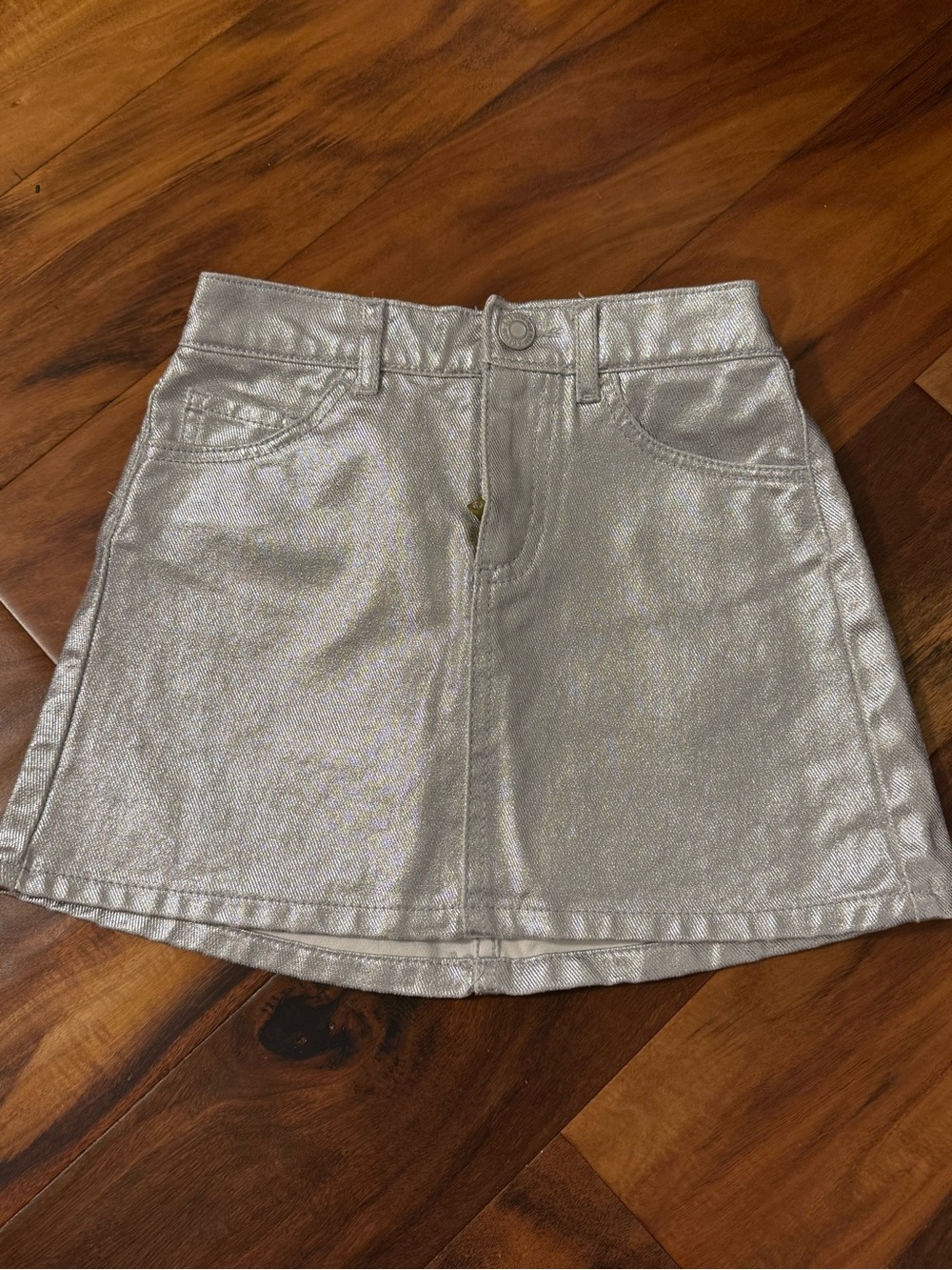 H&M Toddler Metallic Silver Mini Skirt